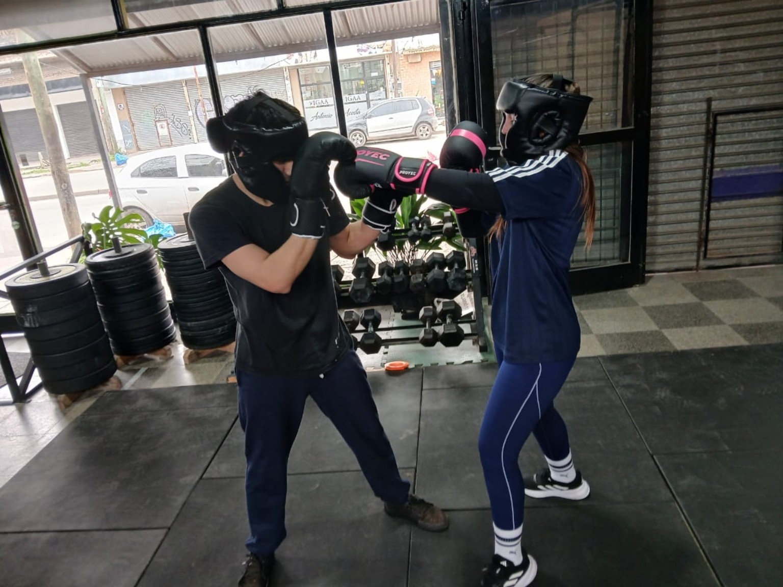 Clase de boxeo